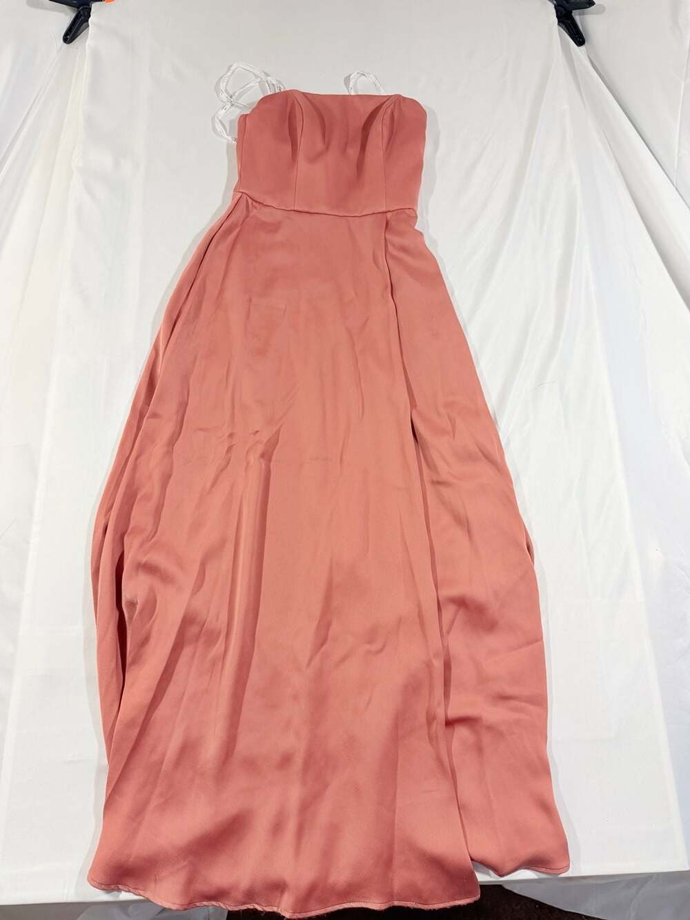 DB Studio Celebrate Strapless Satin Bridesmaid Dress